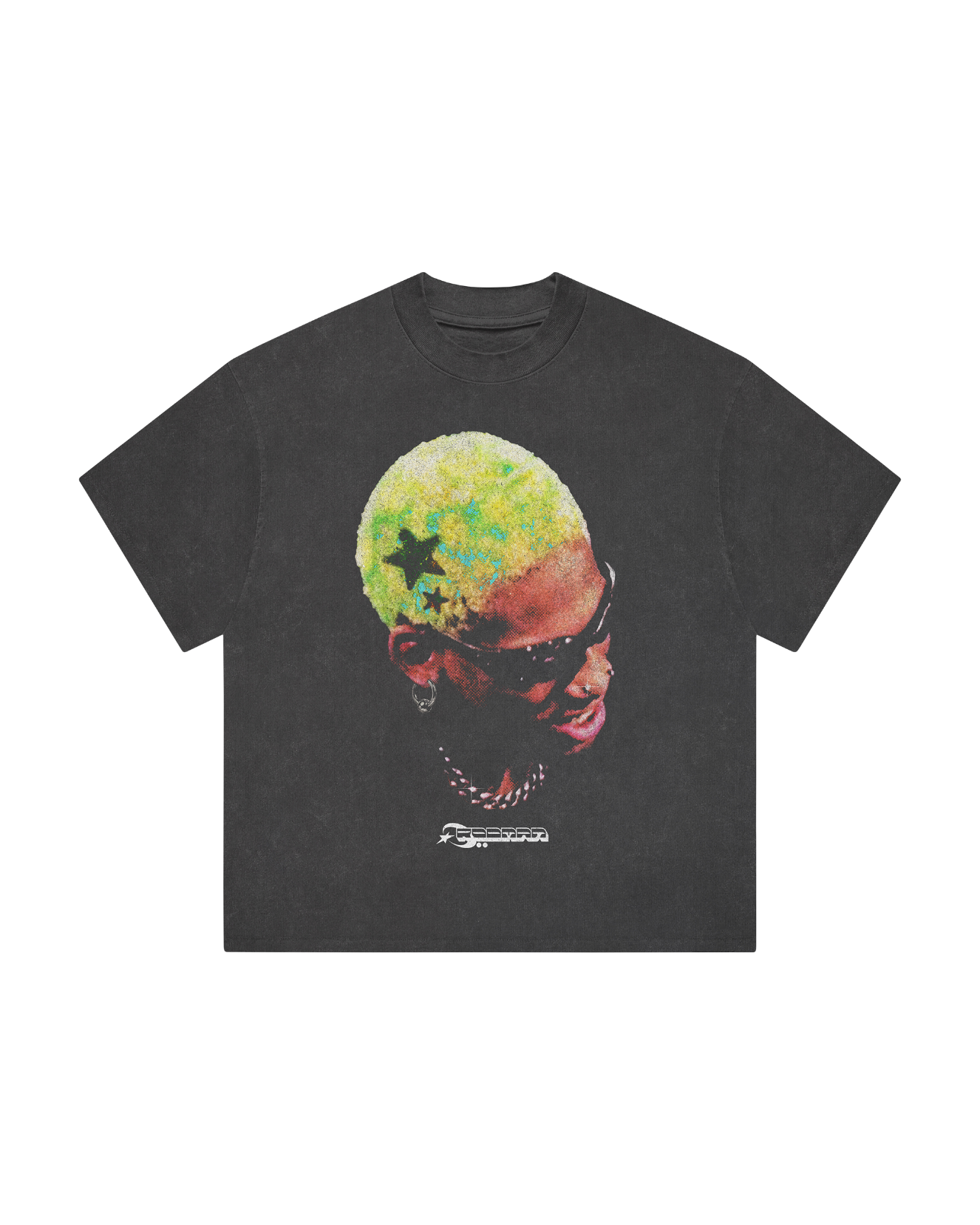 RODMAN BRAND NEON STARS TEE