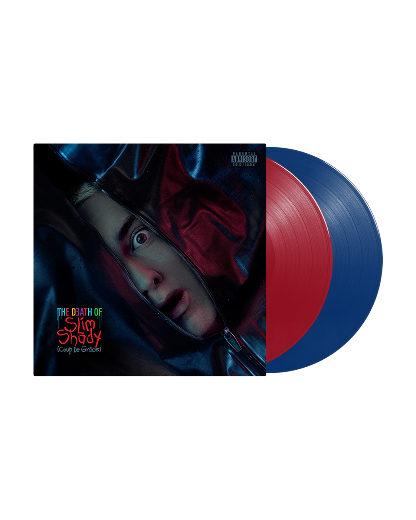 Eminem - The Death of Slim Shady (Coup de Grâce) Standard Red & Blue Opaque Vinyl 2LP